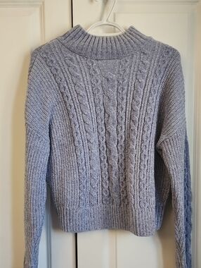Rachel Zoe Plush Pullover Sweater in Lavender Blue